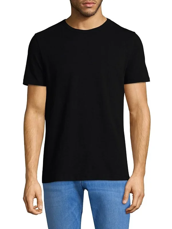 Theory Men's Short-Sleeve Cotton Tee - Steel Green - Size Xs