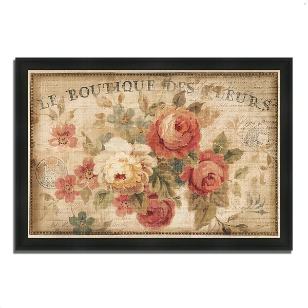 Parisian Flowers III by Danhui Nai, 60x22 x 41x22 Framed Painting Print