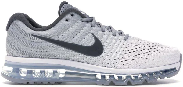 Nike Air Max 2017 - Mens Running Shoes White/Dark Grey/Wolf Grey