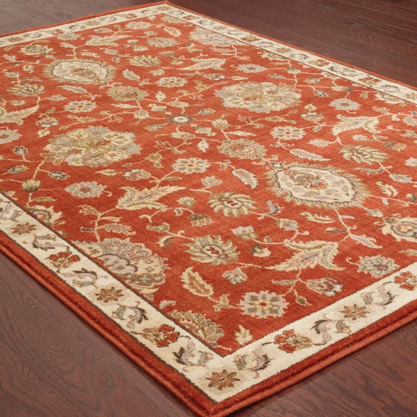 Oriental Weavers Casablanca 5317d 5&3x22 x 7&6x22 Red - Beige Rug