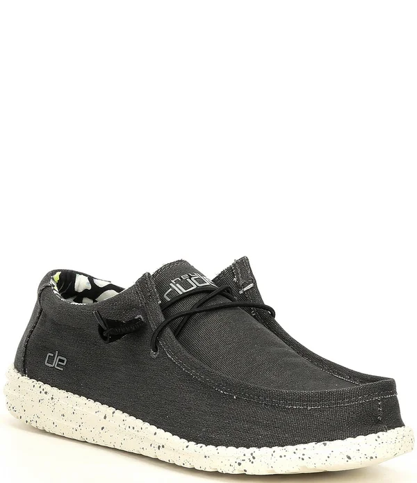 Hey Dude Men's Wally Stretch Shoes - Black