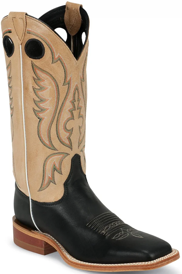 Justin Men's Bent Rail Stillwater Boots - Black - 10.5 - B