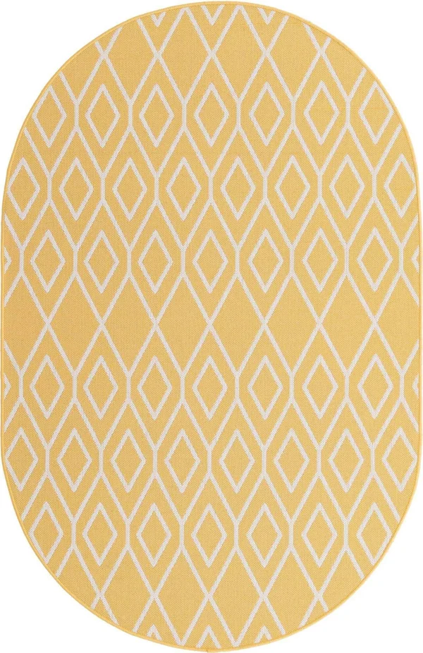 Jill Zarin Turks & Caicos Indoor Outdoor Rug - Yellow, 5x8 ft