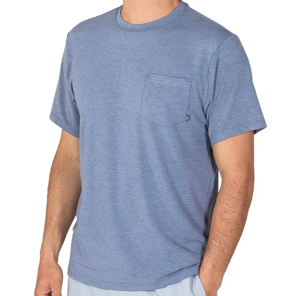 Free Fly Bamboo Flex Pocket Tee - Men's:Function Meets Style with Soft, Stretchy Bamboo Fabric