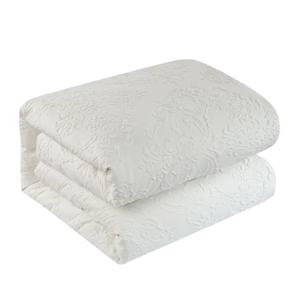 Chic Home Mya 5-Piece Embossed Comforter Set, King, Brick Red