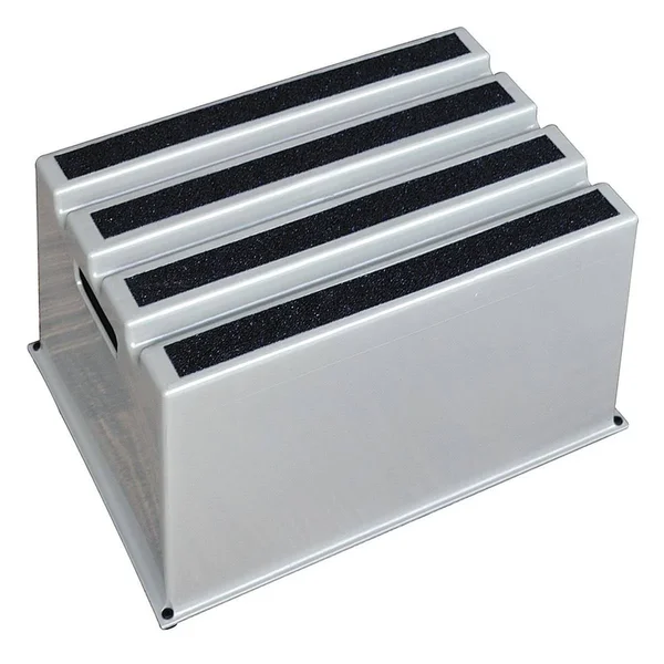 Plastic Box Step, 12 in Overall Height, 500 lb Load Capacity, Number of Steps: 1 Model: 44ZJ60