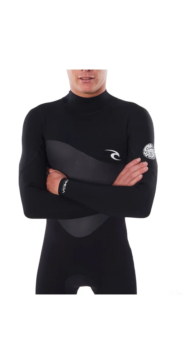 Rip Curl Omega 3/2mm Back Zip Mens Wetsuit - Black