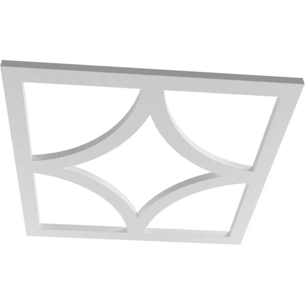 Ekena Millwork CMPP36X36STABZ 36x22OD x 23x22ID x 1x22P Statesman Architectural Grade PVC Pierced Ceiling Medallion - Antiqued Br