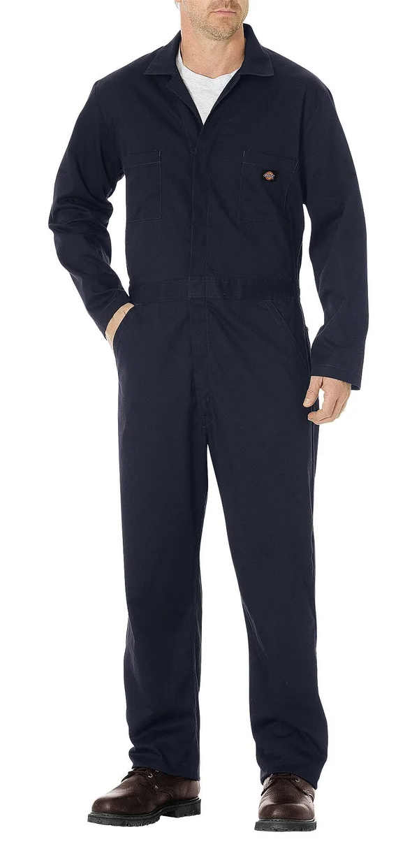 Dickies Men's Basic Cotton Coverall, Dark Navy