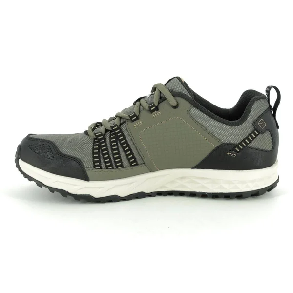 Skechers Escape Plan Olive Black Mens Trainers 51591 in Size 10