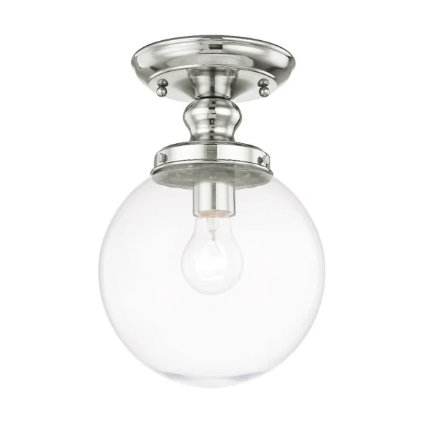 Livex Lighting 50901-07 Sheffield 1 Light Bronze Ceiling Mount