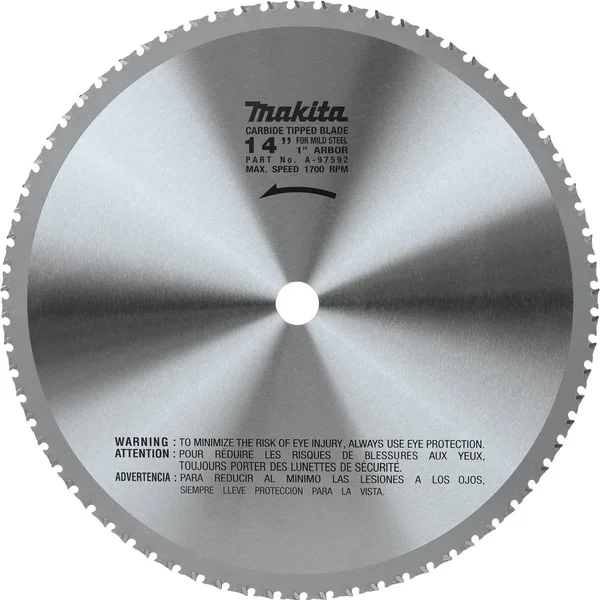 Makita A-97592 14 inch (70T) Carbide-Tipped Metal Cutting Blade, Ferrous Metal