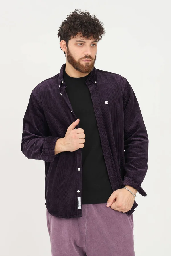 Carhartt WIP L/S Madison Cord Shirt - Dark Iris - Wax - M - Men