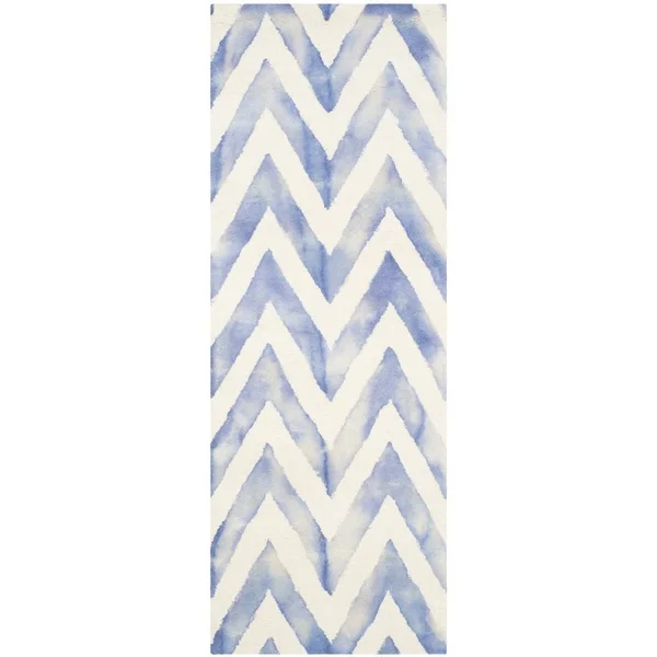 Safavieh 7& x 7& Square Dip Dye DDY715D Ivory - Charcoal Rug