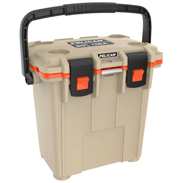Pelican 20qt Elite Cooler - Tan - Orange
