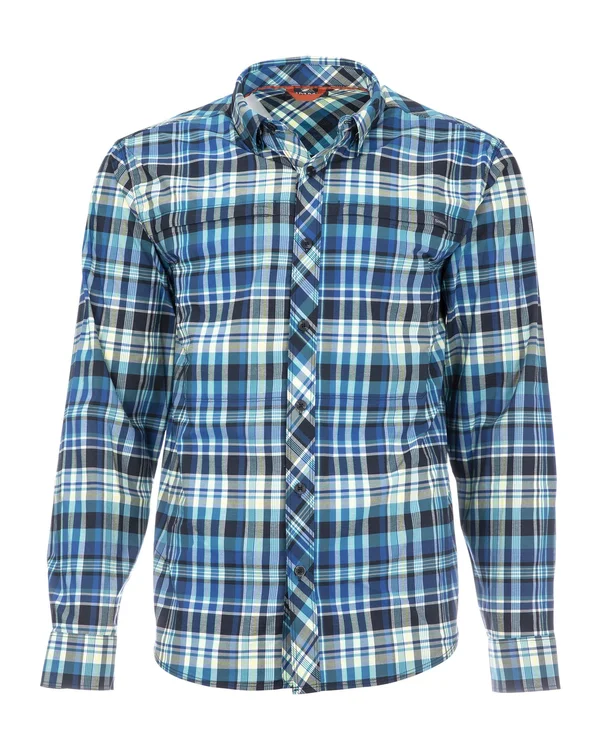 Simms Stone Cold LS Shirt Meridian Madras Plaid - 3XL