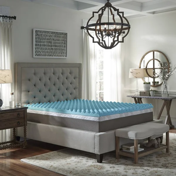 ComforPedic from Beautyrest NRGel 3-Inch Big Bump Gel Memory Foam Mattress Topper Twin