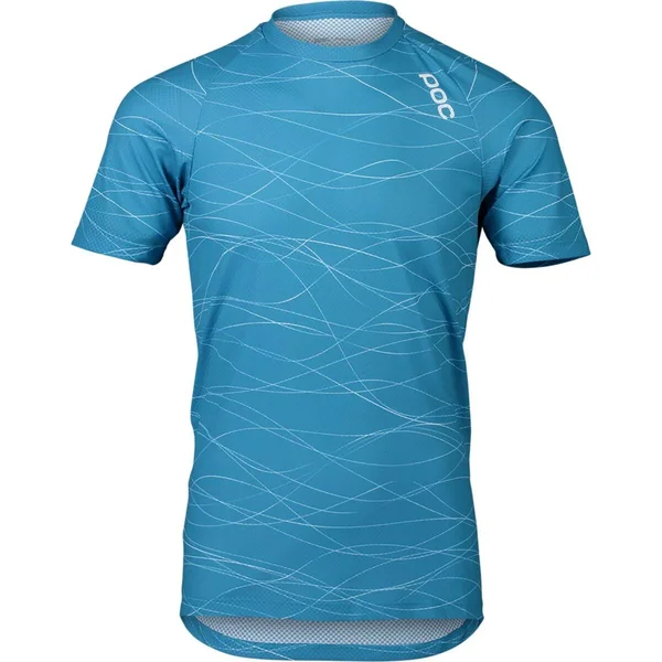 POC MTB Pure T-Shirt - Men's Lines Basalt Blue - M