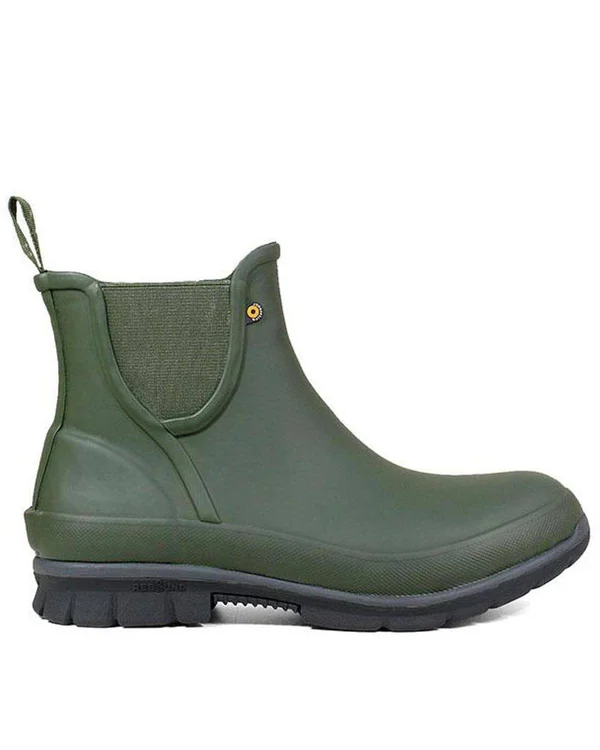 Bogs Women's Amanda Plush Slip on Boot - 9 - Dark Green