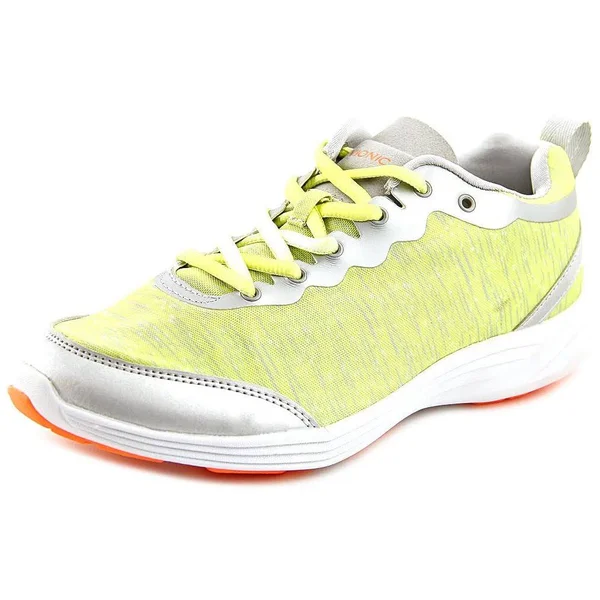 Vionic with Orthaheel Technology Women's Fyn Active Sneaker - Grey/Yellow, US 10 M