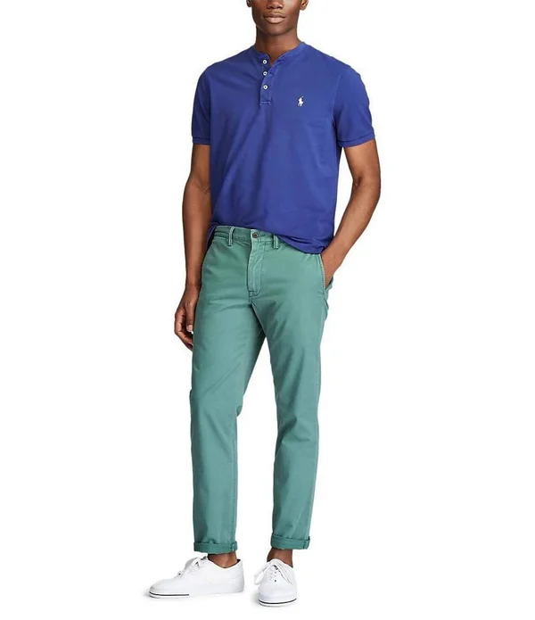 Polo Ralph Lauren Men's Featherweight Mesh Henley - White - M
