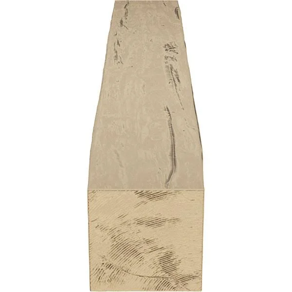 Ekena Millwork MANURW06X06X48PP 6x22H x 6x22D x 48x22W Riverwood Faux Wood Fireplace Mantel - Natural Pine