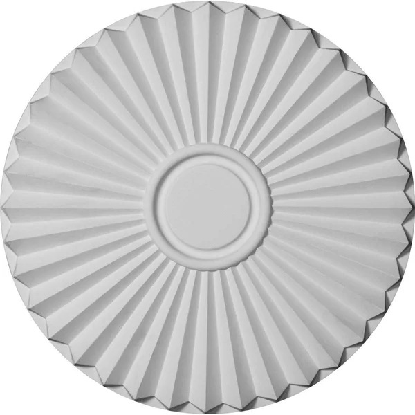 19 3/4x22OD x 1 3/8x22P Shakuras Ceiling Medallion - Jet Black