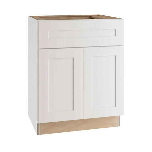 Home Decorators Collection Newport Assembled 30x34.5x24 in. Plywood Shaker Base Kitchen Cabinet Soft Close Doors/Drawers in Pain