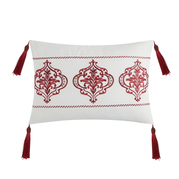 Chic Home Mya 5-Piece Embossed Comforter Set, King, Brick Red