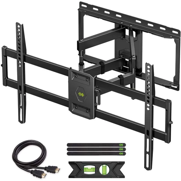 USX Mount The Large Full Motion TV Mount for Most 47 in. to 84 in. LED, LCD and Flat Screen TVs, Black, 600 mm x 400 mm