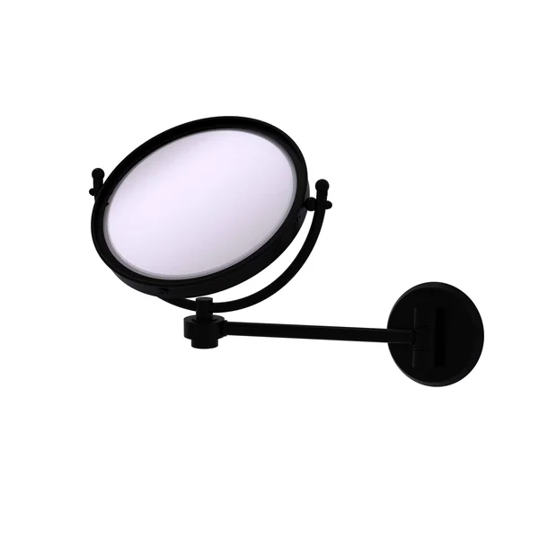 Allied Brass 8-in Wall Mounted Make-Up Mirror 5X Magnification - Matte Black