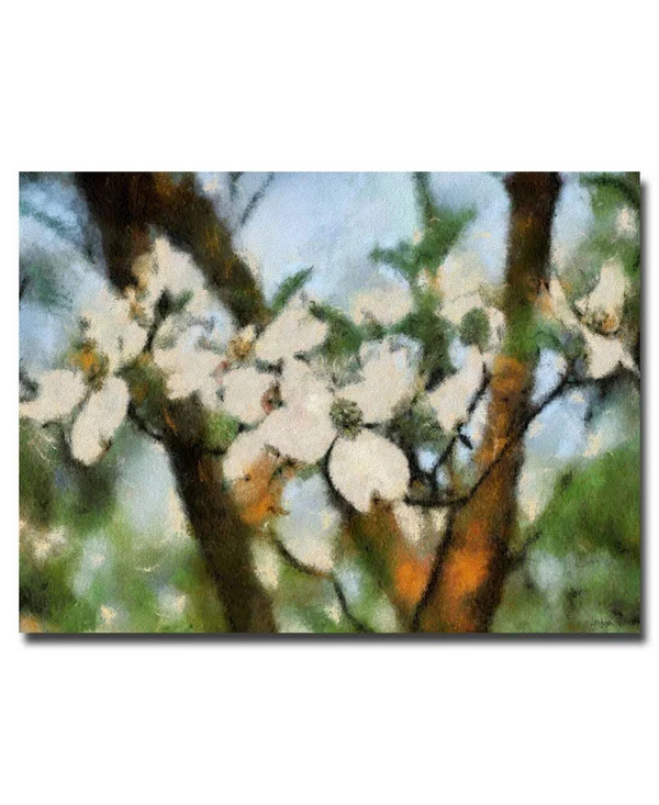 Trademark Fine Art Lois Bryan 'Dogwood Tree' Canvas Art 30x47 Inches