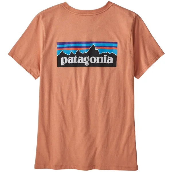 Patagonia - Camiseta WS P 6 Logo Organic Crew Toasted Peach - L