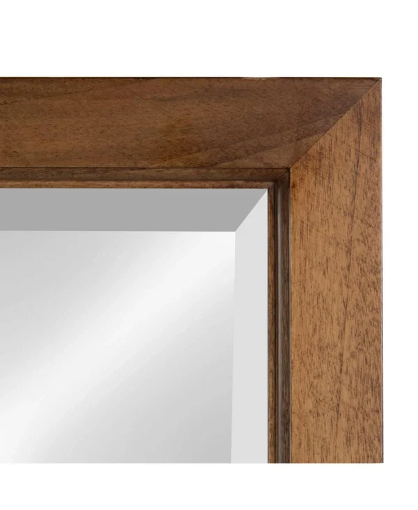Kate and Laurel Hogan 9 Windowpane Wood Wall Mirror (26X32 - Brown)
