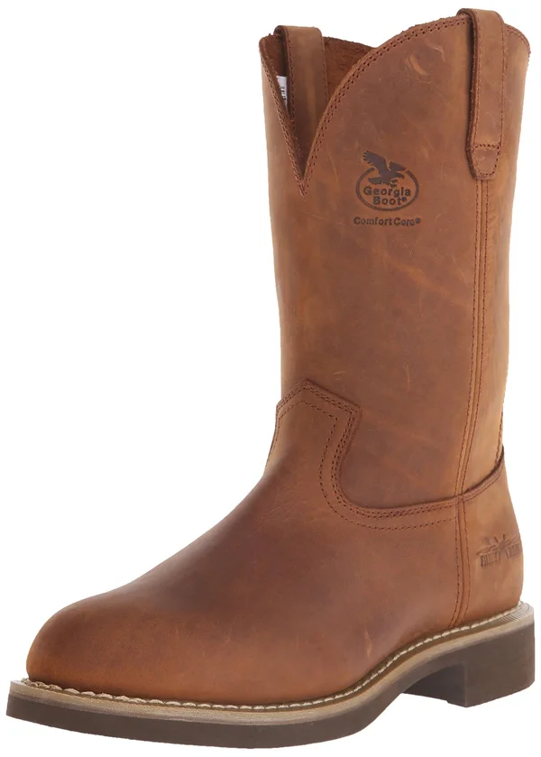 Georgia Boot Men's Carbo-Tec Wellington Boots - Prairie Chestnut