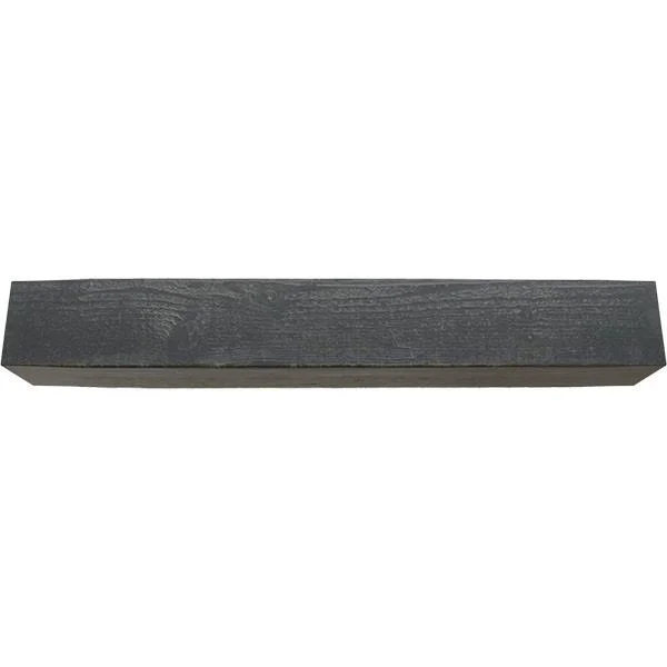 Ekena Millwork MANURS08X08X48ES 8x22H x 8x22D x 48x22W Rough Sawn Faux Wood Fireplace Mantel, Aged Ash