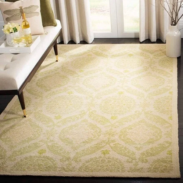 Safavieh Chelsea HK356C 7&6x22 x 9&6x22 Oval Beige, Green Rug