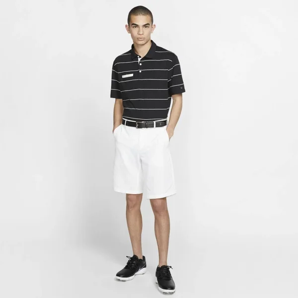 Nike Men's Stripe Player Golf Polo - Size: XL, Black