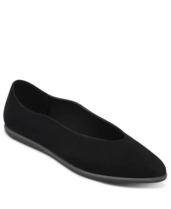 Aerosoles Women's Virona Casual Flat - Black Suede