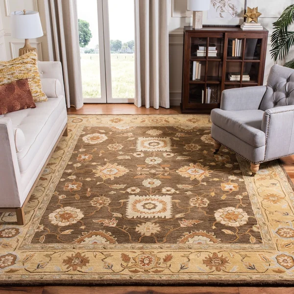 Safavieh 3& x 5& Anatolia AN556F Red, Sage Rug