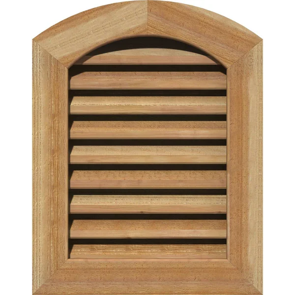 Ekena Millwork GVWAR12X2801RFUWR 12x22W x 28x22H Arch Top Gable Vent (17x22W x 33x22H Frame Size): Unfinished - Functional, Rough
