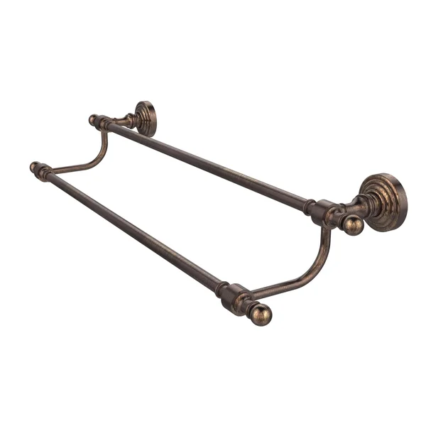 Allied Brass RW-72/36 Retro Wave Collection 36 inch Double Towel Bar, Venetian Bronze