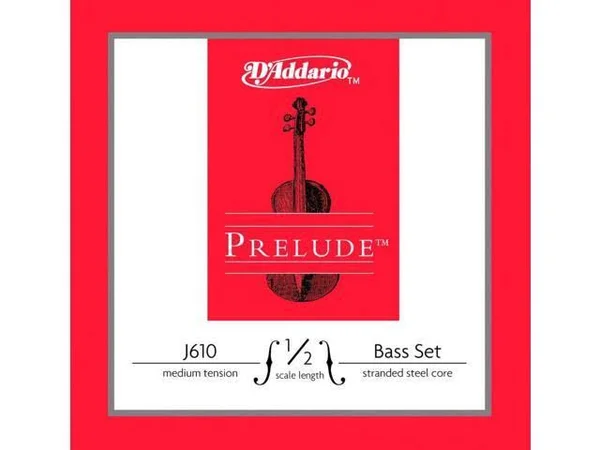 D&Addario J610 Prelude Bass 1/2 Scale String Set