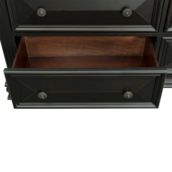 Picket House Furnishings Trent 7 Drawer Dresser in Antique Black