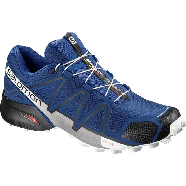Salomon Speedcross 4 Running Shoe - Men's Mazarine Blue/Black/White