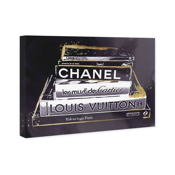 Oliver Gal Lectures in Amethyst Canvas Art, Size: 16, Black