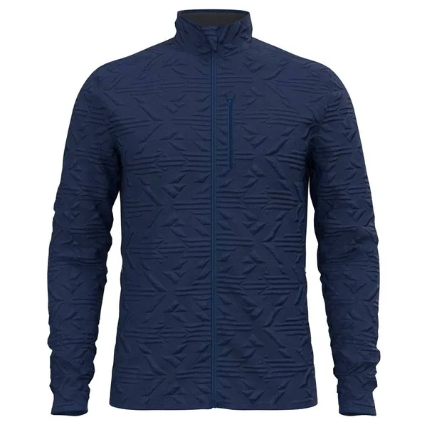 Men's Odlo Corviglia Kinship Midlayer Zip Jacket, Size XX-Large - Blue