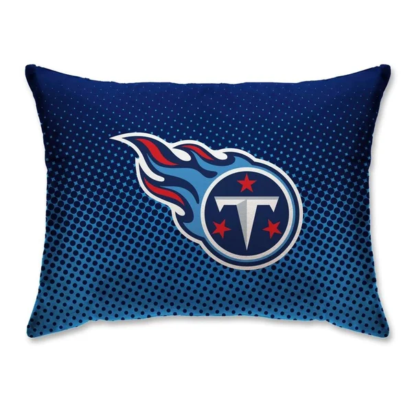 NFL Tennessee Titans Plush Dot Standard Bed Pillow