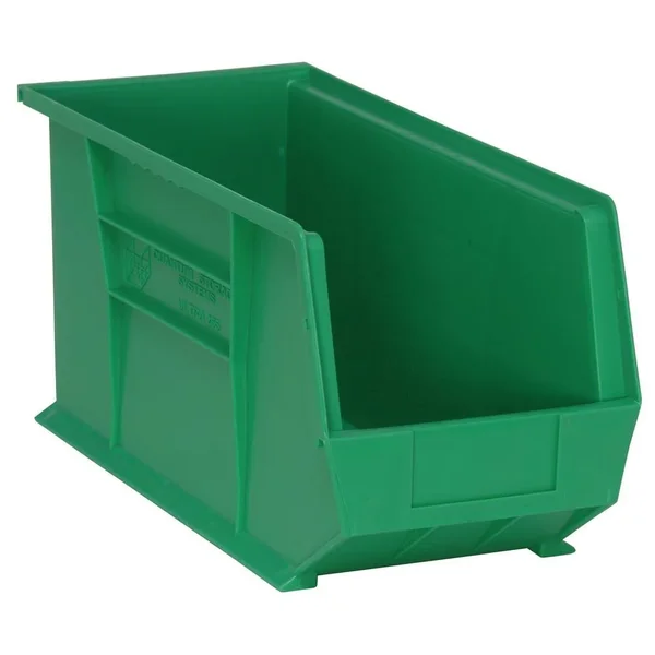 Ultra Stack & Hang Bin - Large 18x22 x 8-1/4x22 x 9x22H - 6 Bins, Green