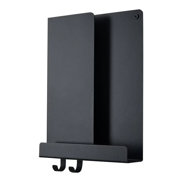 Muuto - Folded Shelves 63 x 16, 5 cm, Black, 63 x 12.4 x 16.5 cm